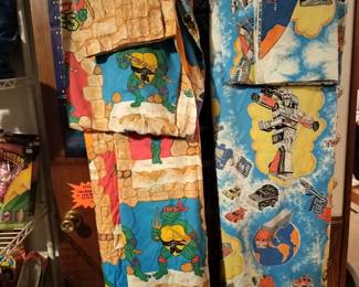 1980s TMNT and Transformers bedding