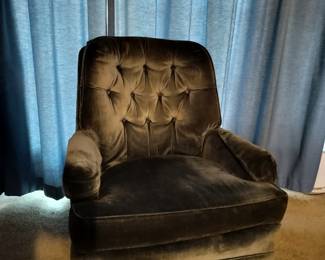 Vintage swivel rocker accent chair