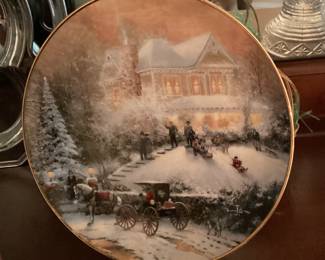 Decorative Plate Snow Scene