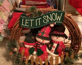 Christmas Wreath Let It Snow
