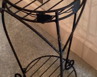 Wrought Iron Single Plant Stand