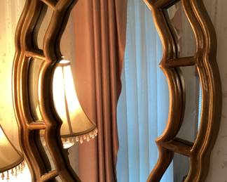 Mirror Ornate Gold Oval Frame