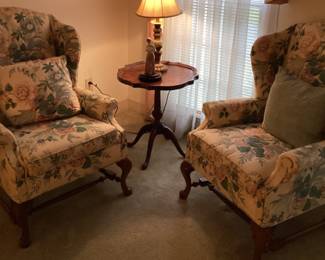 Wingback Chairs Set of 2
