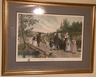 Painting Strolling Along