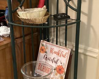 Wrought Iron Corner Shelf