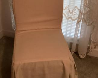 Chair with Beige cover with Flowers