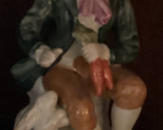 Figurine Boy in Green Jacket with Blue Hat