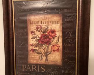 Word Art Paris Floral