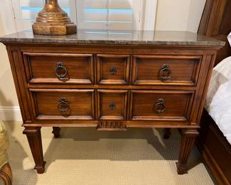 Ethan Allen Wooden Dresser with Ring Pull Hardware