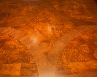 Exquisite Wooden Dining Table with Inlay