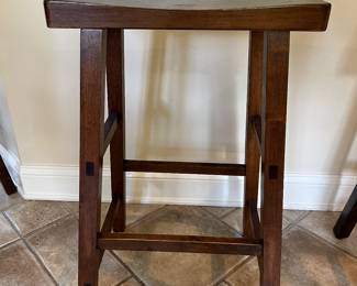 Solid wood barstool (8 available)