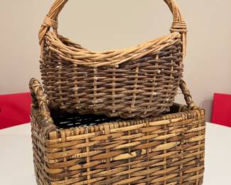 Small woven baskets