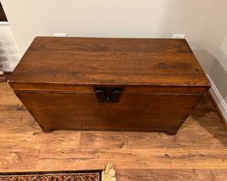 Solid wood chest