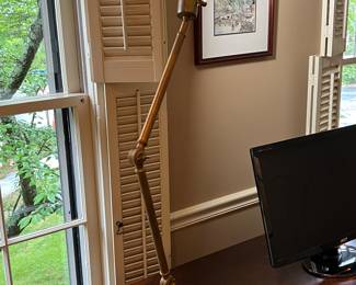 Adjustable Brass Desk Lamp