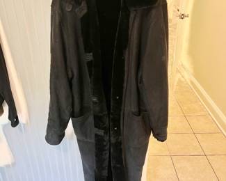 Dominic Bellissimo Black Leather Shearling Coat