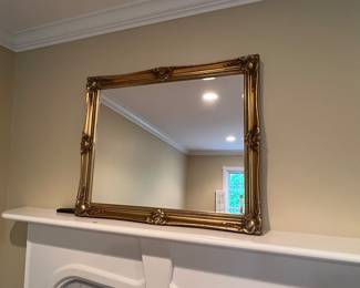 Ornate Gold Framed Wall Mirror