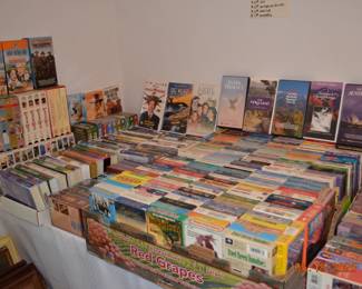 VCR tapes
DVDs
Cassettes