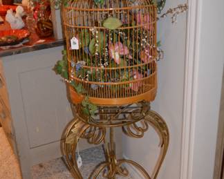 Vintage bird cage
Metal plant stand