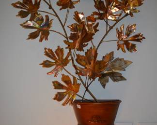 Vintage metal wall art
