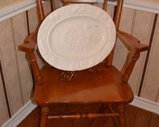 Vintage turkey platter
Hard Rock Maple Dining Set with 2 leaves and 6 chairs