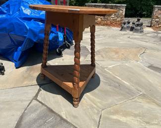 Custom made side wood side table