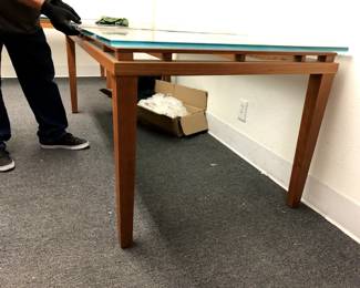 solid maple wood table #2 40''X72''.