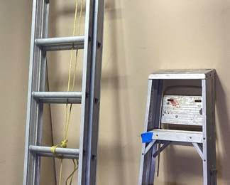 (2) 20’ ALUMINUM EXTENSION LADDER & 6’ LADDER