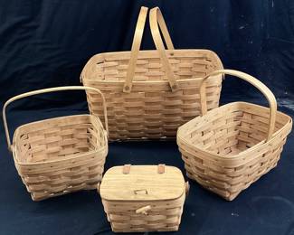 (4) LONGABERGER BASKETS
