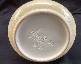 1957 HULL POTTERY SERENADE YELLOW VASE