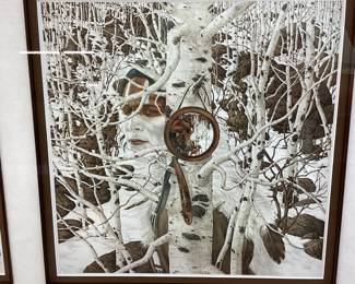 BEV DOOLITTLE SIGNED # ‘’TWO MORE INDIANHORSES’’ PRINT, ALL # 43,124 of 48,000
53’’ by 24’’ in FRAME