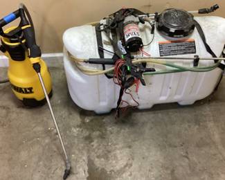 (2) 14gal ATV SPRAYER & DEWALT GARDEN SPRAYER