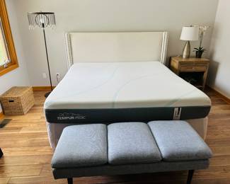 Tempur-pedic King bed; Pottery Barn King headboard