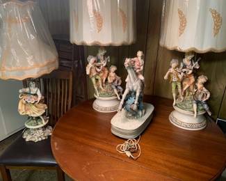 Pair of Ceramic Table Lamps /