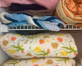 Lots of beautiful bedding