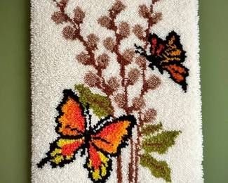 Latch Hook Butterfly wall hanging