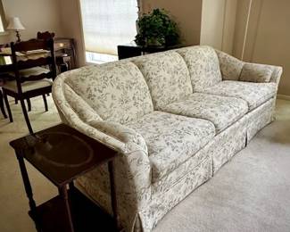 Couch with matching loveseat. Nice subtle print.