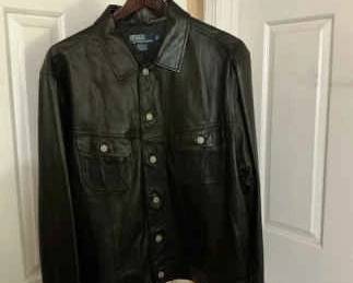 Leather Polo Jacket