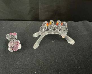 Swarovski Kris Bear And Love Birds
