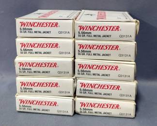 Winchester 5.56mm Ammo, Approx 200 Rds