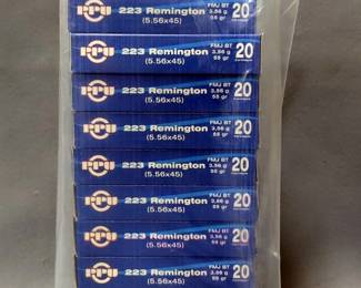 PPU .223 Rem Ammo, Approx 200 Rds