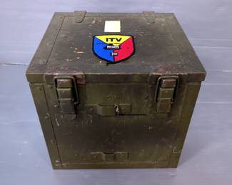 Military Crate With M901 ITV Patch, 12" X 13" X 12"