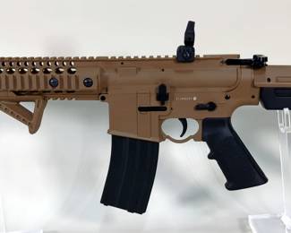 Taiwan DPMS Panther Arms SBR 4.5mm BB Gun SN# 21J032227, Flip Up Sights, CO2 Cartridges, In Box