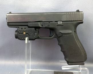 Glock 21 Gen 4 .45 Auto Pistol SN# AGSK541, Solofish Blue Laser, 3 Total Mags, Speed Loader, Creative XP Sight, Backstraps, Paperwork, In Hard Case