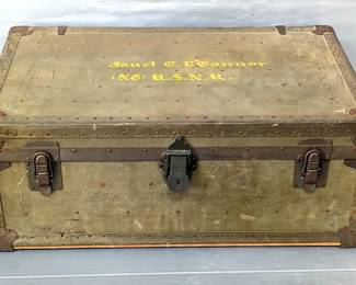 Military Foot Locker, 14" X 34" X 20"