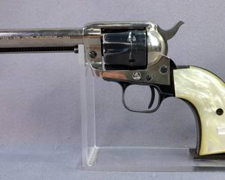 Colt Frontier Scout .22 LR 6-Shot Revolver SN# 0182NJ, New Jersey Tercentenary 1664-1964 Edition, In Display Case
