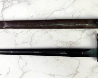 Belgium M1916 Bayonet, 13.5" Blade, In Scabbard
