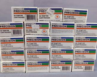Armscor Precision .22 Magnum Rimfire Ammo, Approx 950 Rds