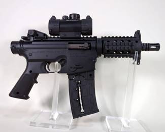 Brazil CBC/ Mossberg Int'l 715P .22 LR Pistol SN# CP2103255, UTG 1x13 Tactical Red/Green Dot Sight, And Paperwork, In Box