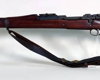 Remington US Model Of 1903 30-06 Sprg Bolt Rifle SN# 3302307, Flaming Bomb Dated 11-42, And Leather Sling