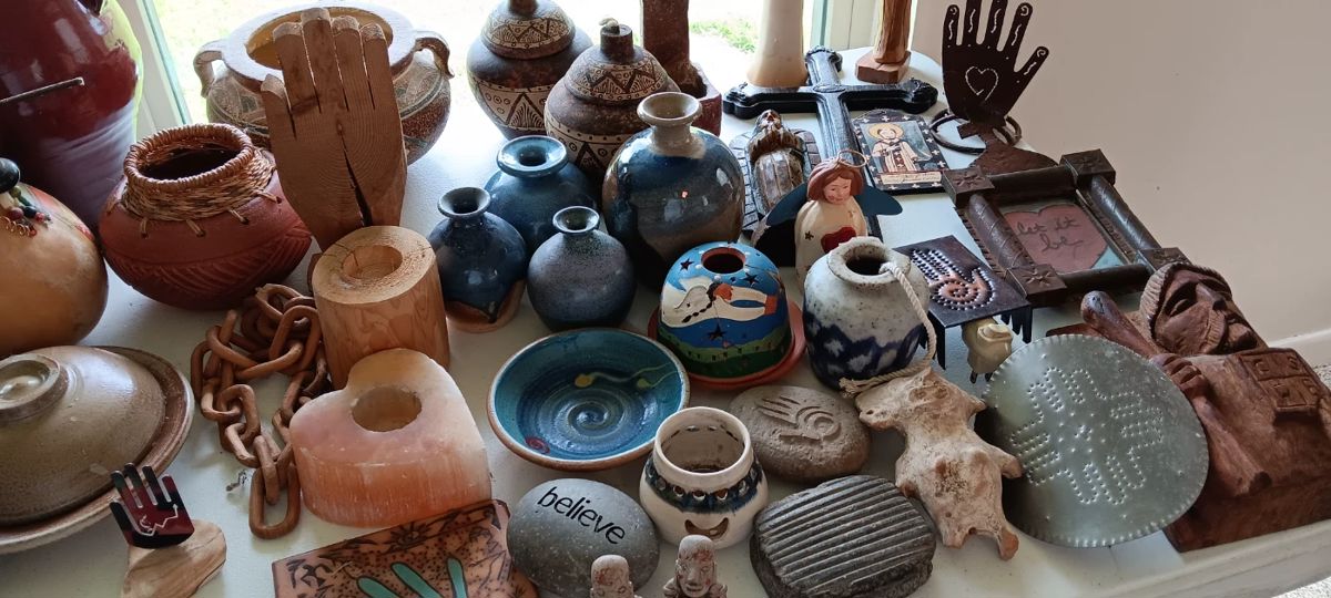 Wide range of pottery